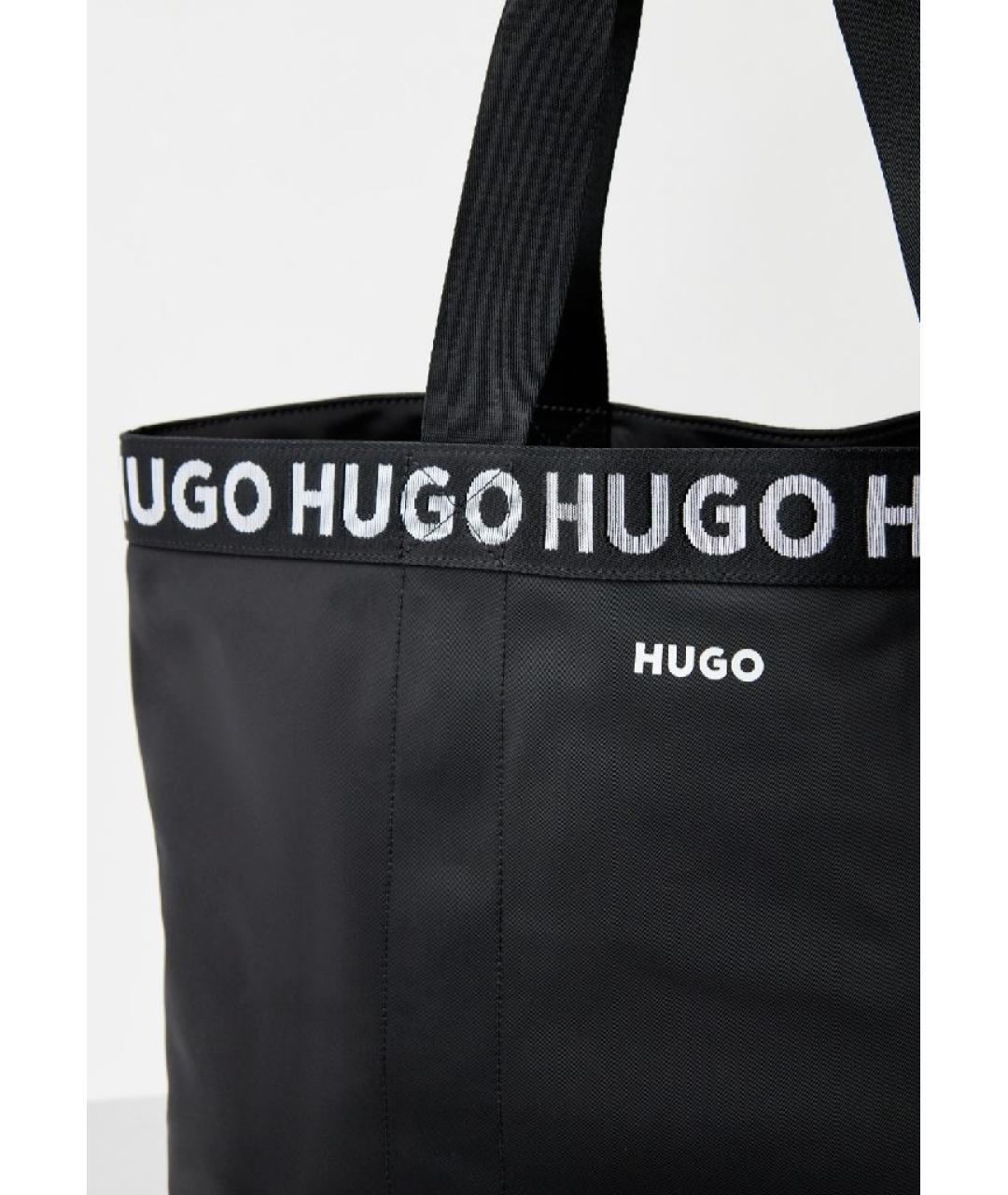 HUGO BOSS Черная сумка тоут, фото 4