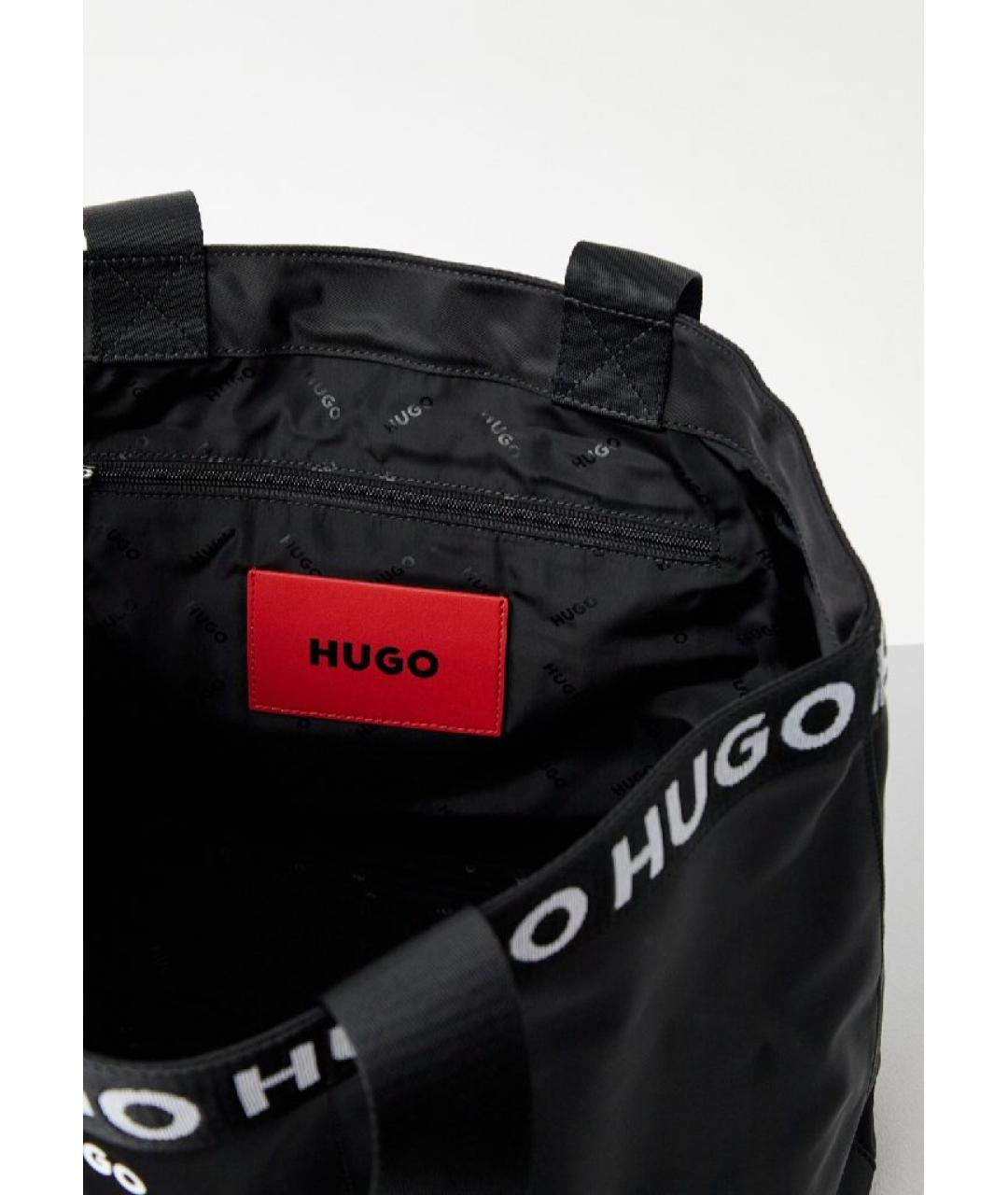 HUGO BOSS Черная сумка тоут, фото 3