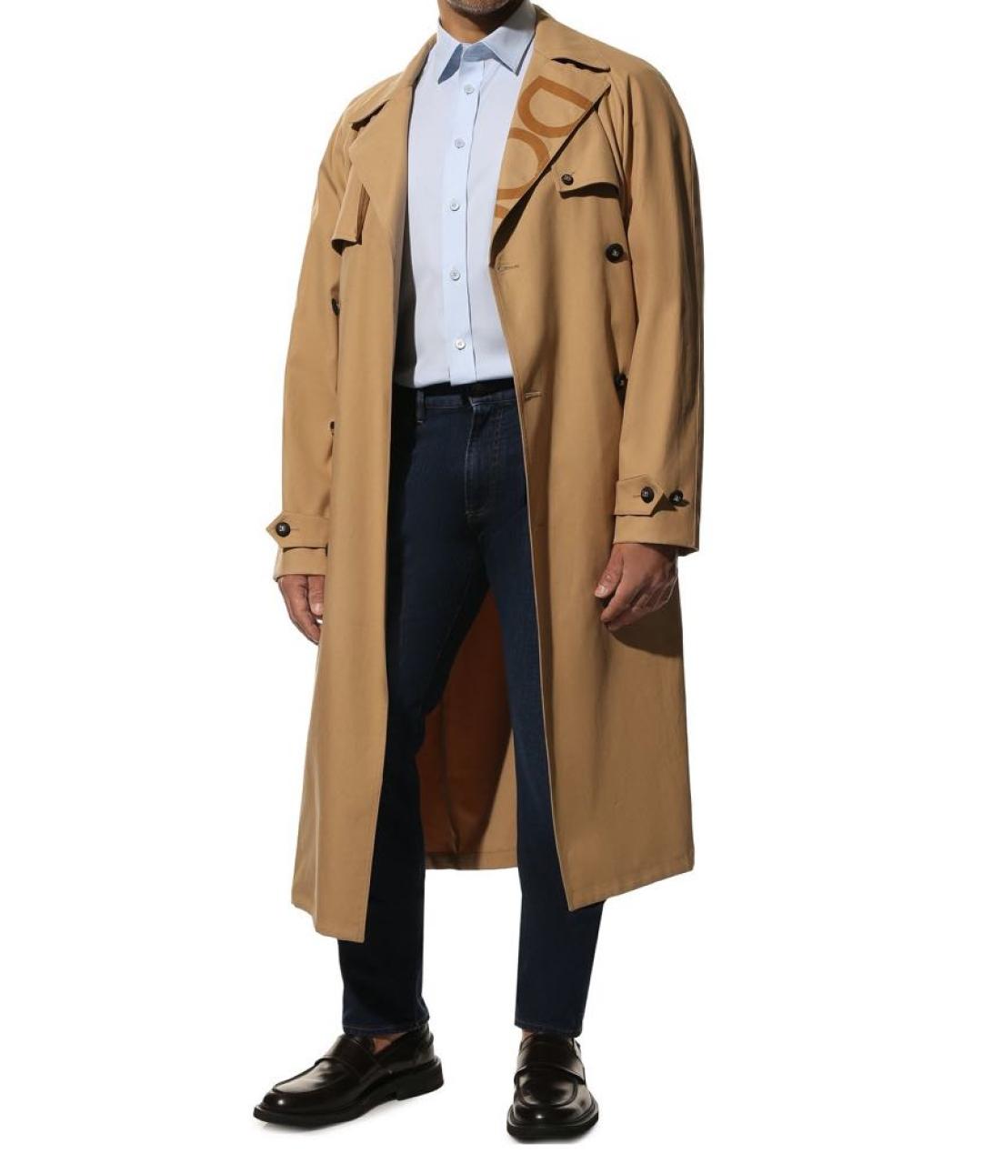 BURBERRY Голубая хлопковая классическая рубашка, фото 6