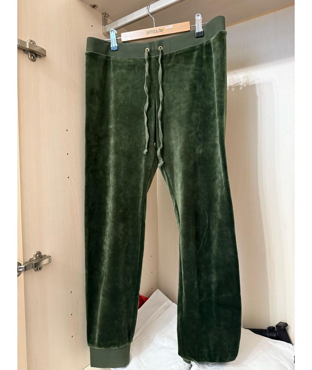 JUICY COUTURE Зеленый бархатный спортивные костюмы, фото 8