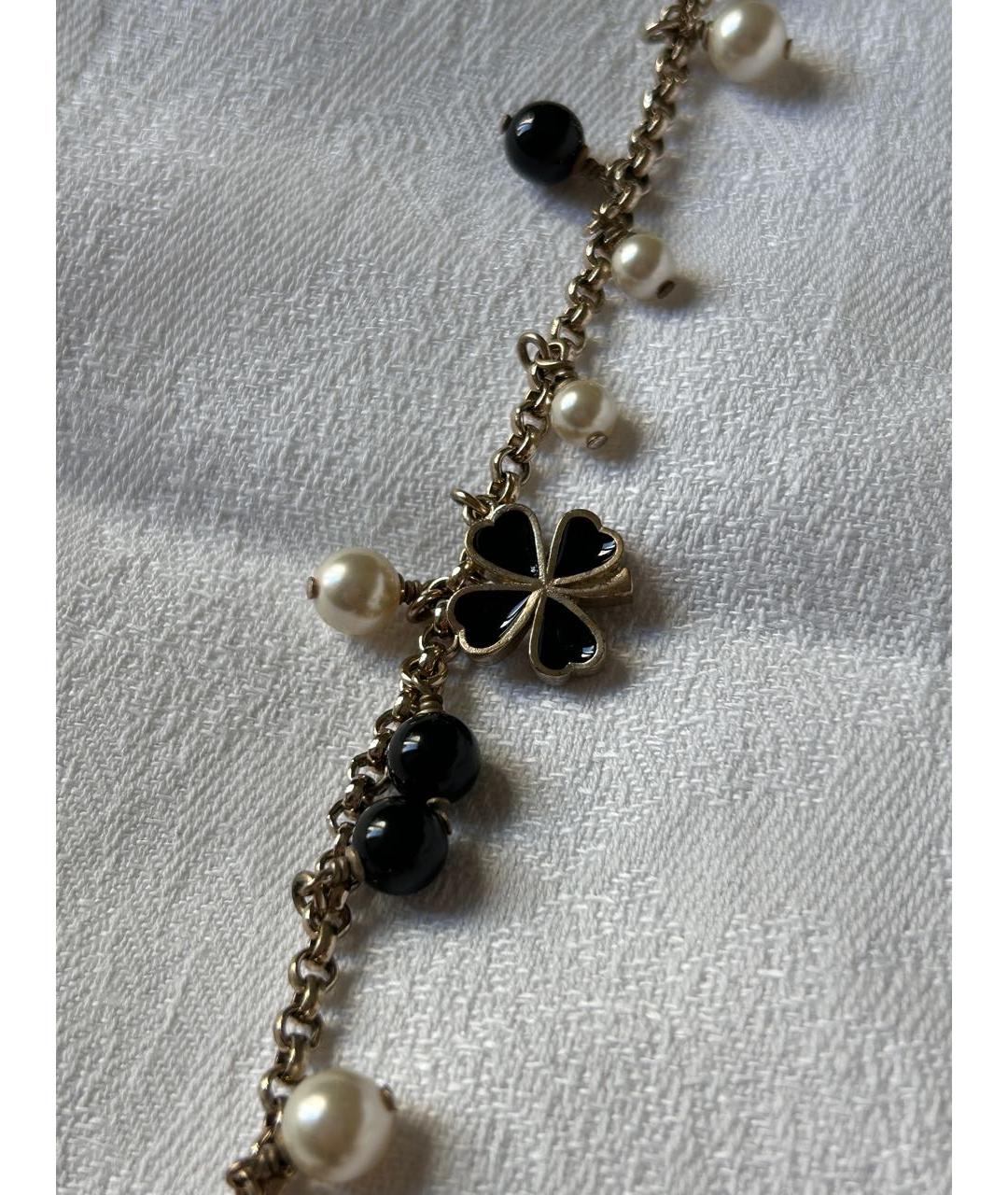 CHANEL Черное жемчужное колье, фото 4