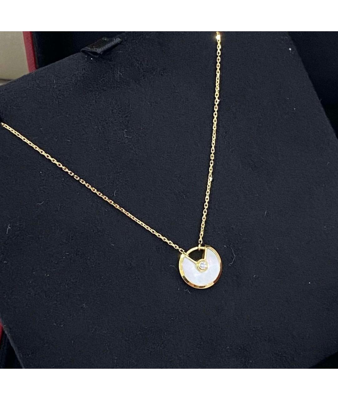 CARTIER Белое колье из желтого золота, фото 6