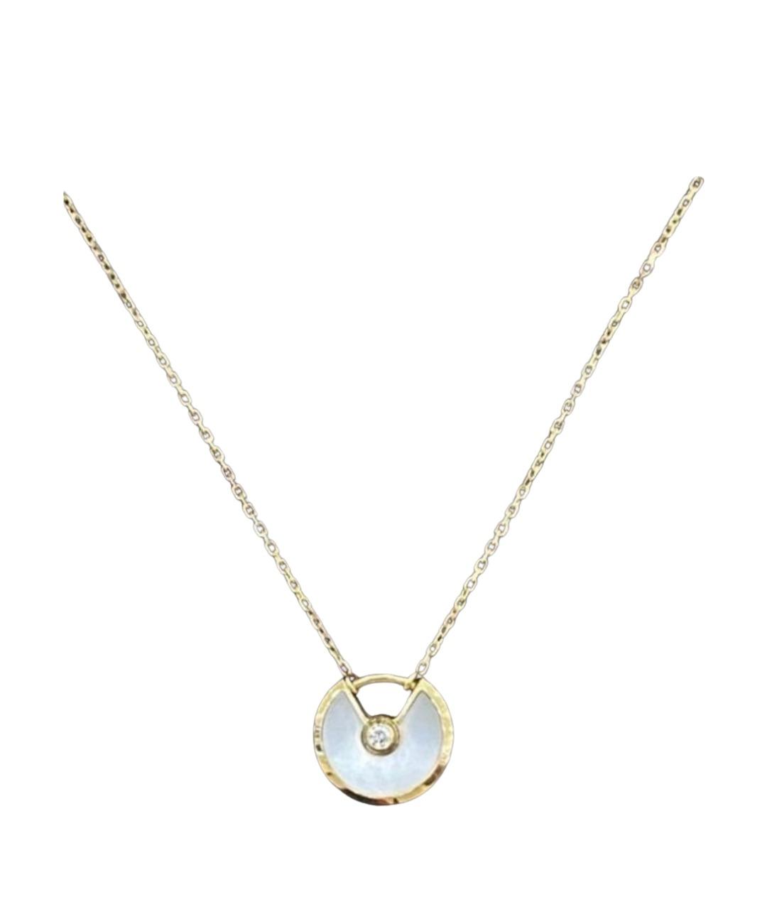 CARTIER Белое колье из желтого золота, фото 1