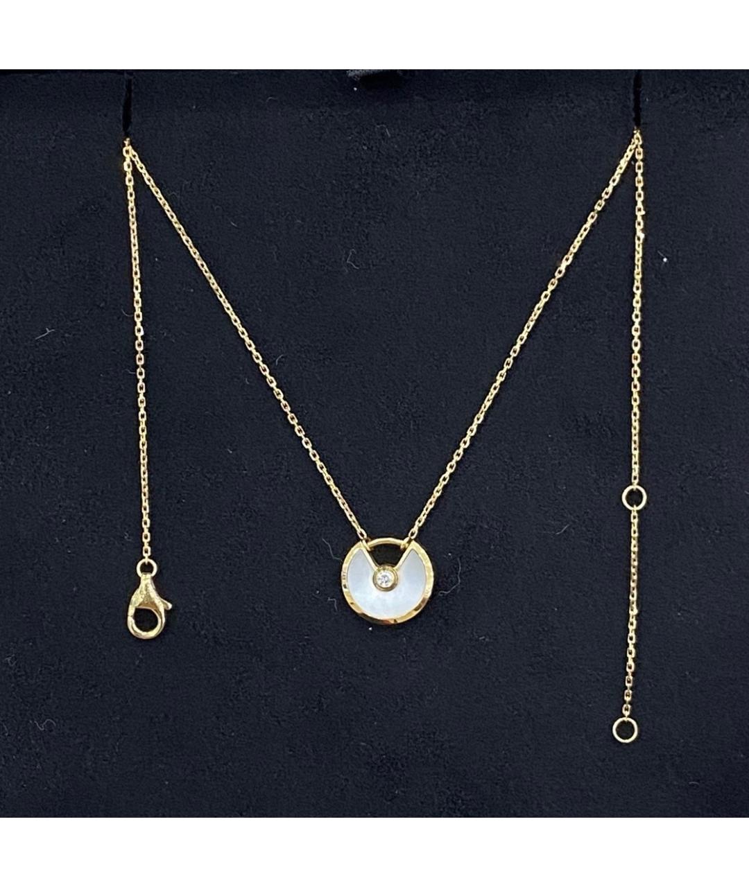 CARTIER Белое колье из желтого золота, фото 3