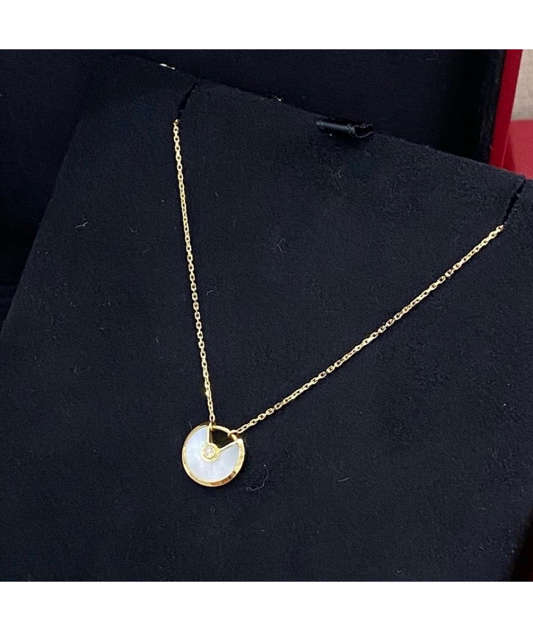 CARTIER Белое колье из желтого золота, фото 5