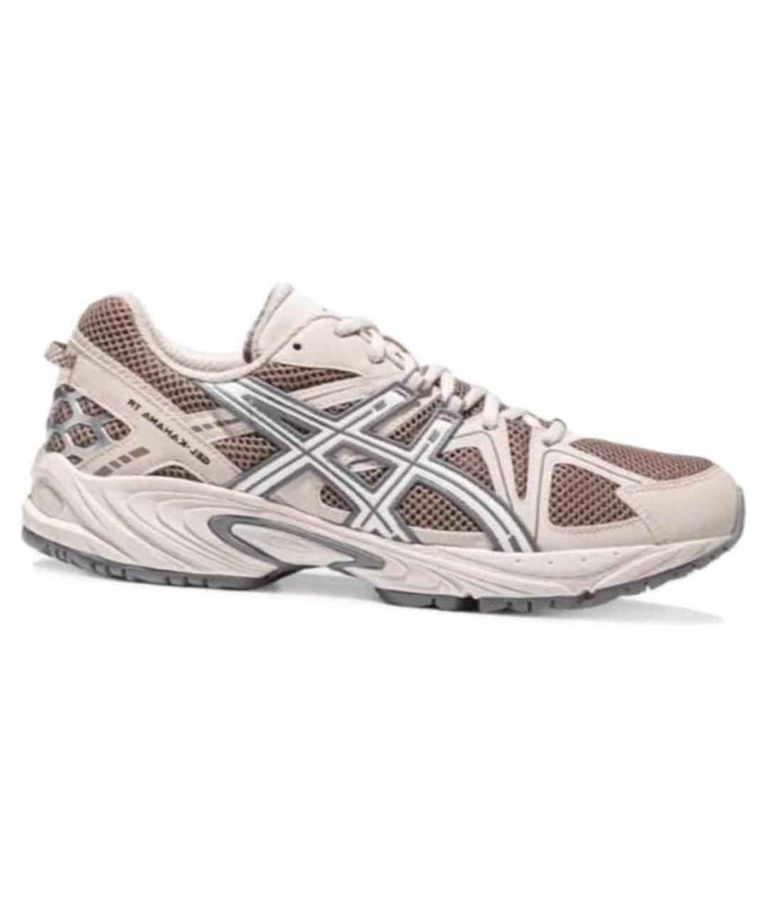 ASICS Бежевые текстильные низкие кроссовки / кеды, фото 6