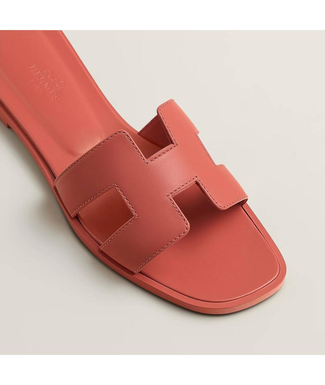 HERMES Кожаные шлепанцы, фото 4