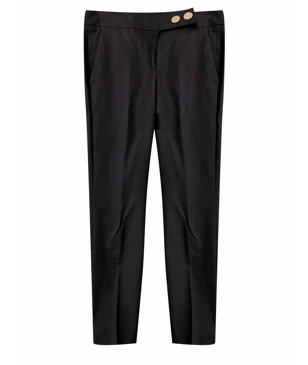 HUGO BOSS Темно-синие хлопковые прямые брюки, фото 1