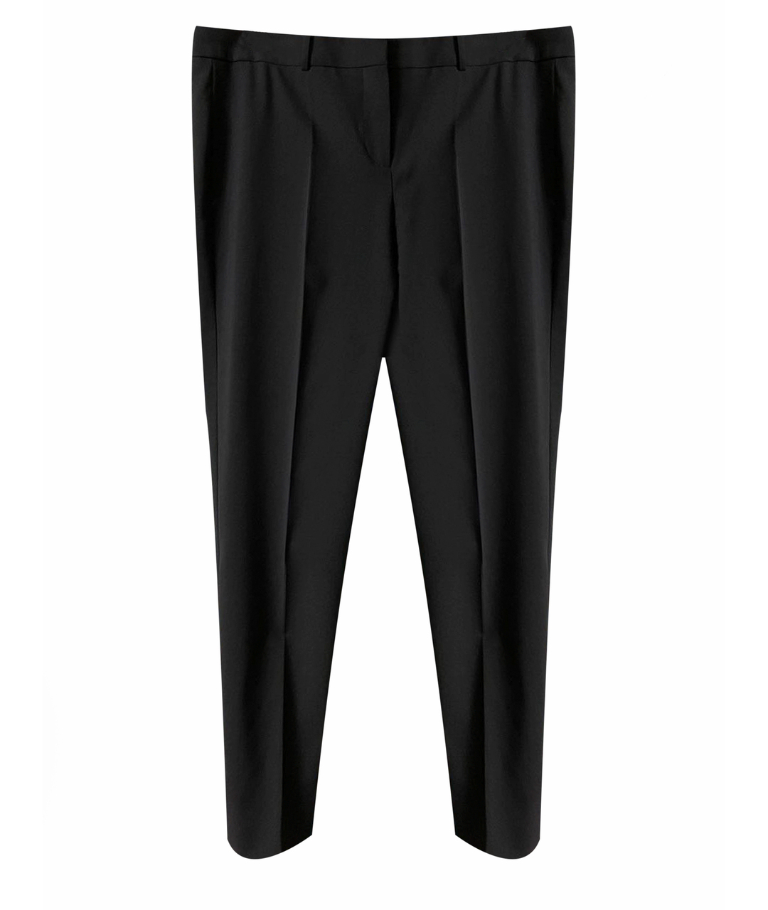 HUGO BOSS Черные шерстяные прямые брюки, фото 1