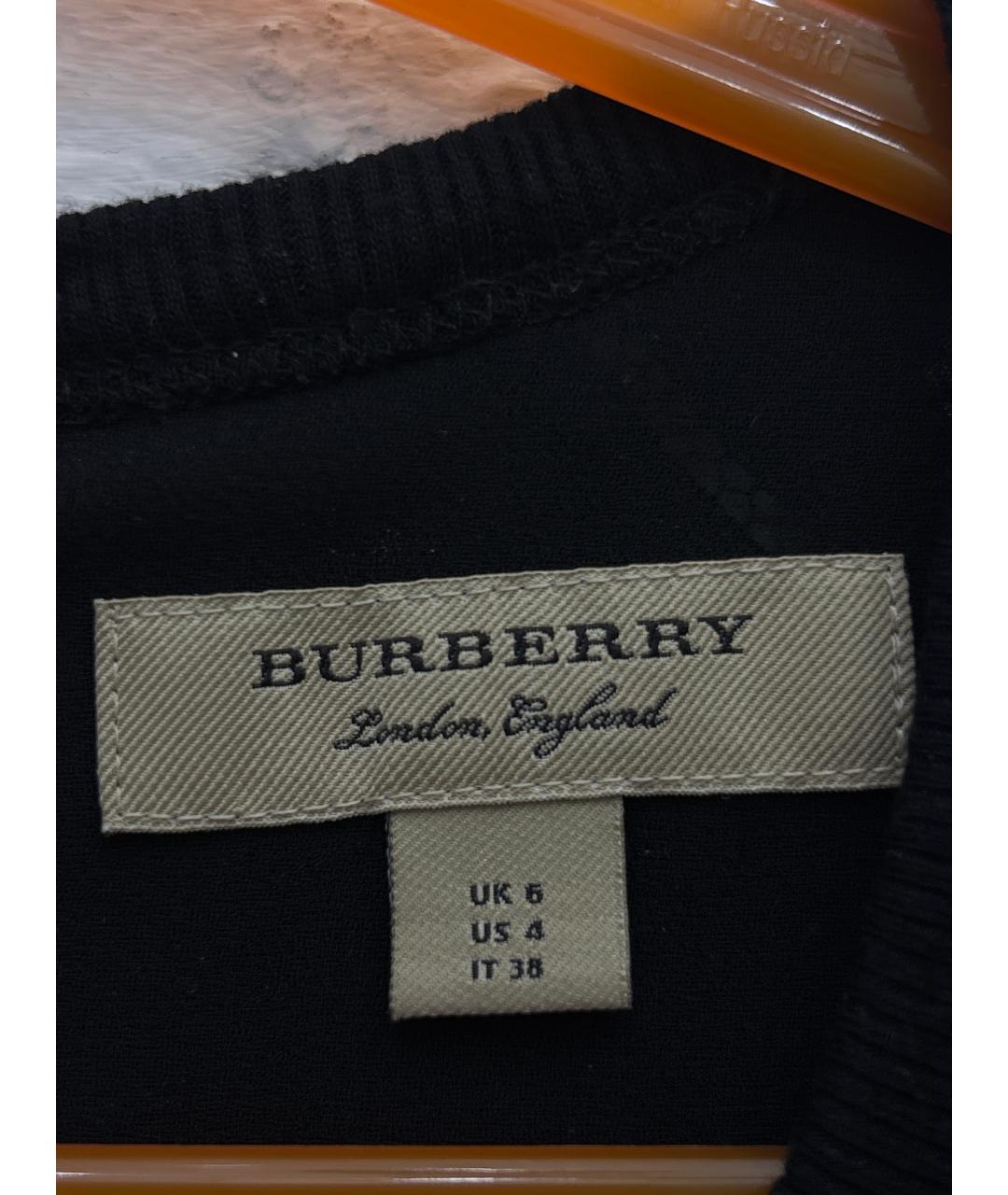 BURBERRY Черное шелковое вечернее платье, фото 6
