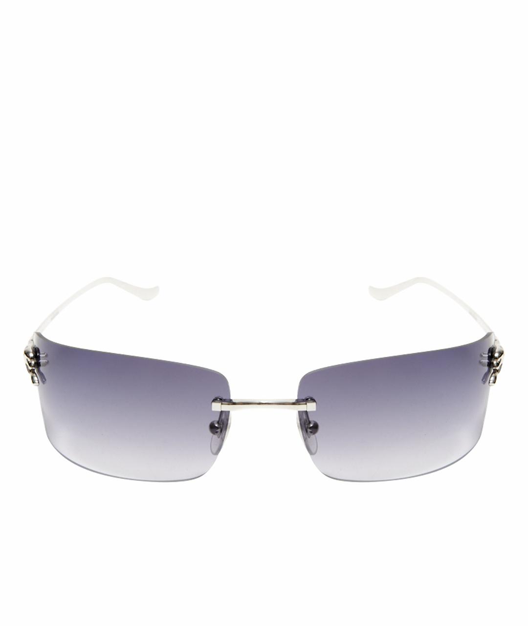 CARTIER Фиолетовые металлические солнцезащитные очки, фото 1
