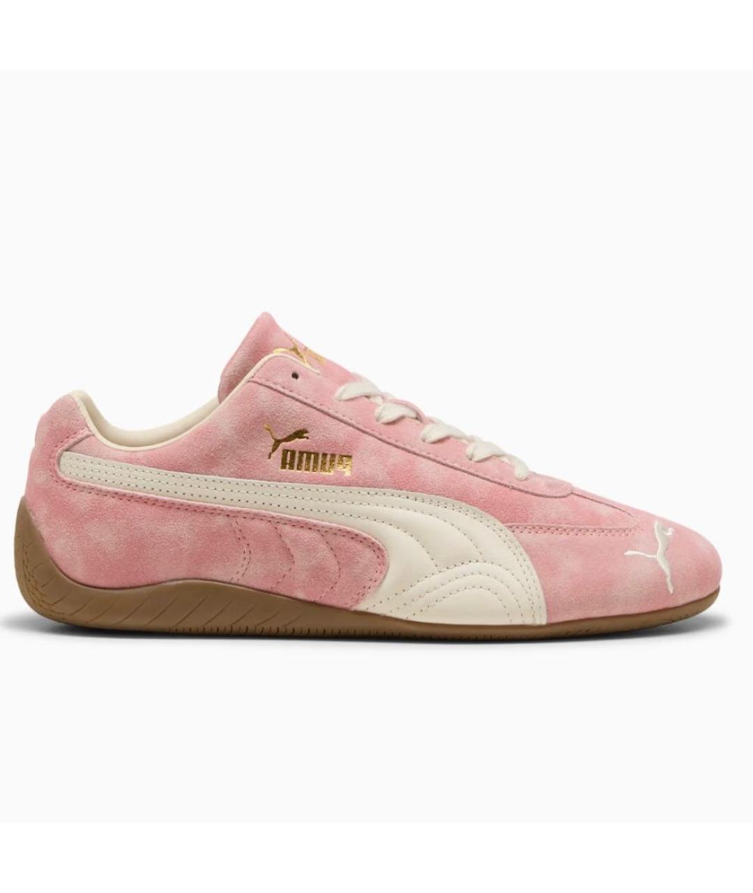 PUMA Розовые нубуковые кроссовки, фото 4