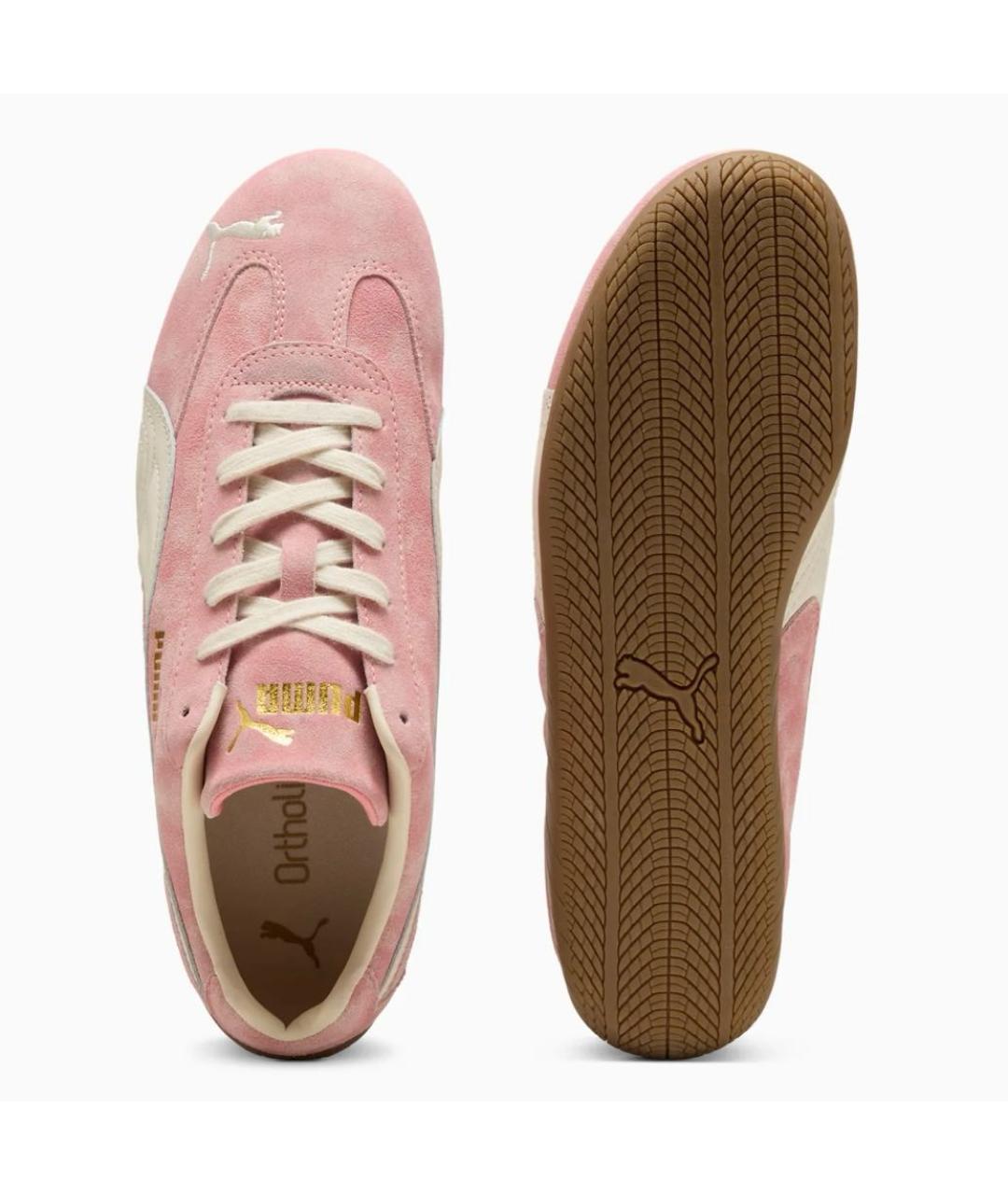 PUMA Розовые нубуковые кроссовки, фото 6