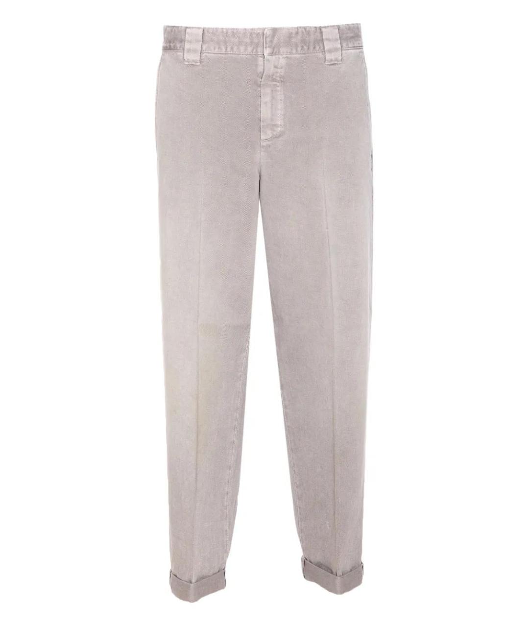 GOLDEN GOOSE DELUXE BRAND Серые повседневные брюки, фото 1