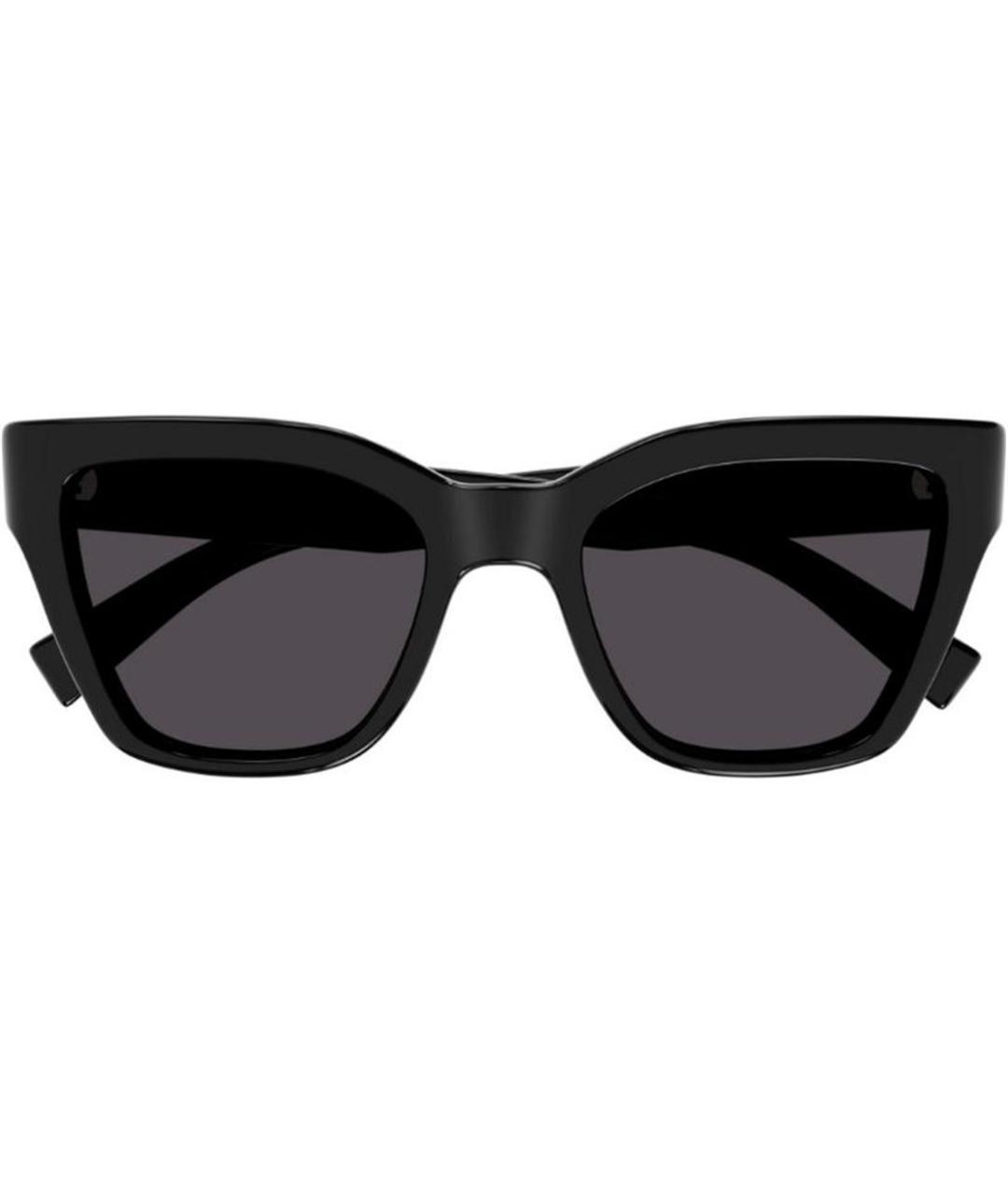 SAINT LAURENT Черные пластиковые солнцезащитные очки, фото 2