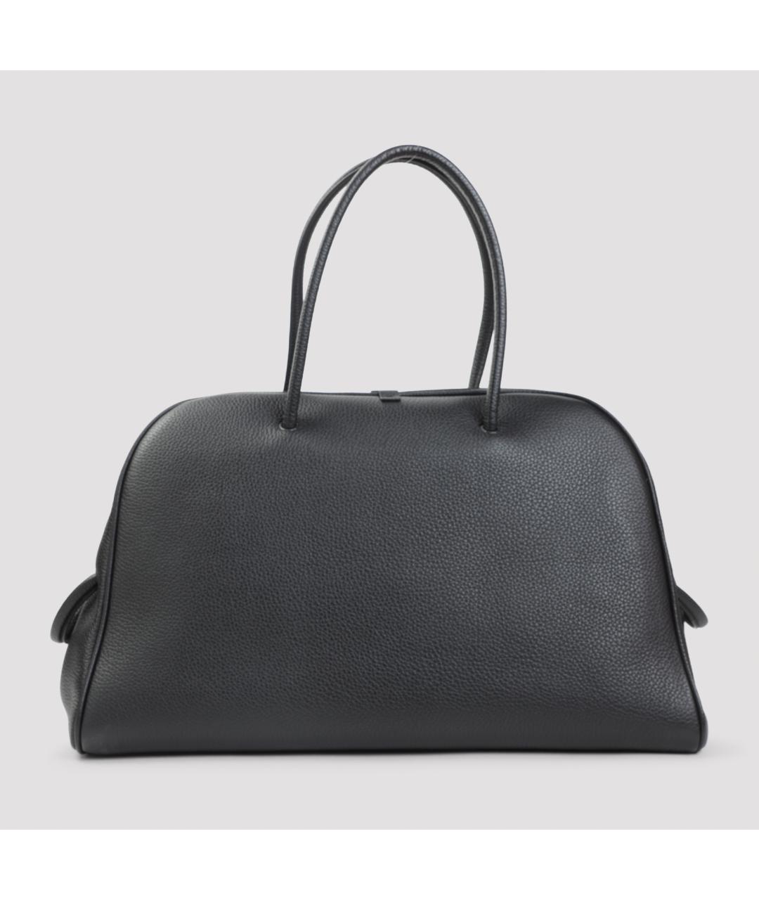 JACQUEMUS Черная кожаная сумка на плечо, фото 3