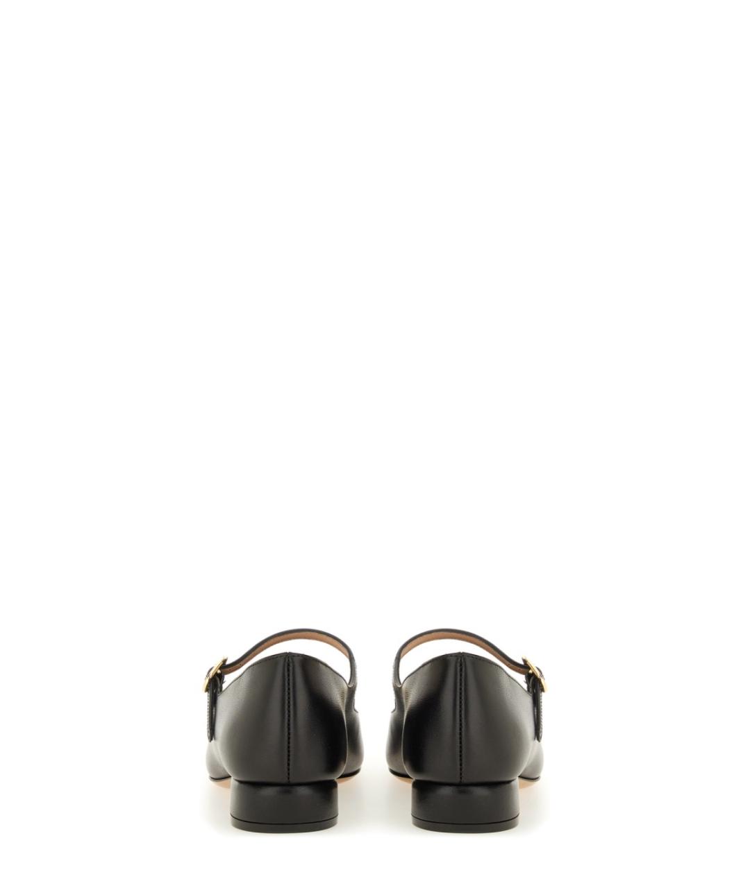 FERRAGAMO Черные кожаные туфли, фото 3