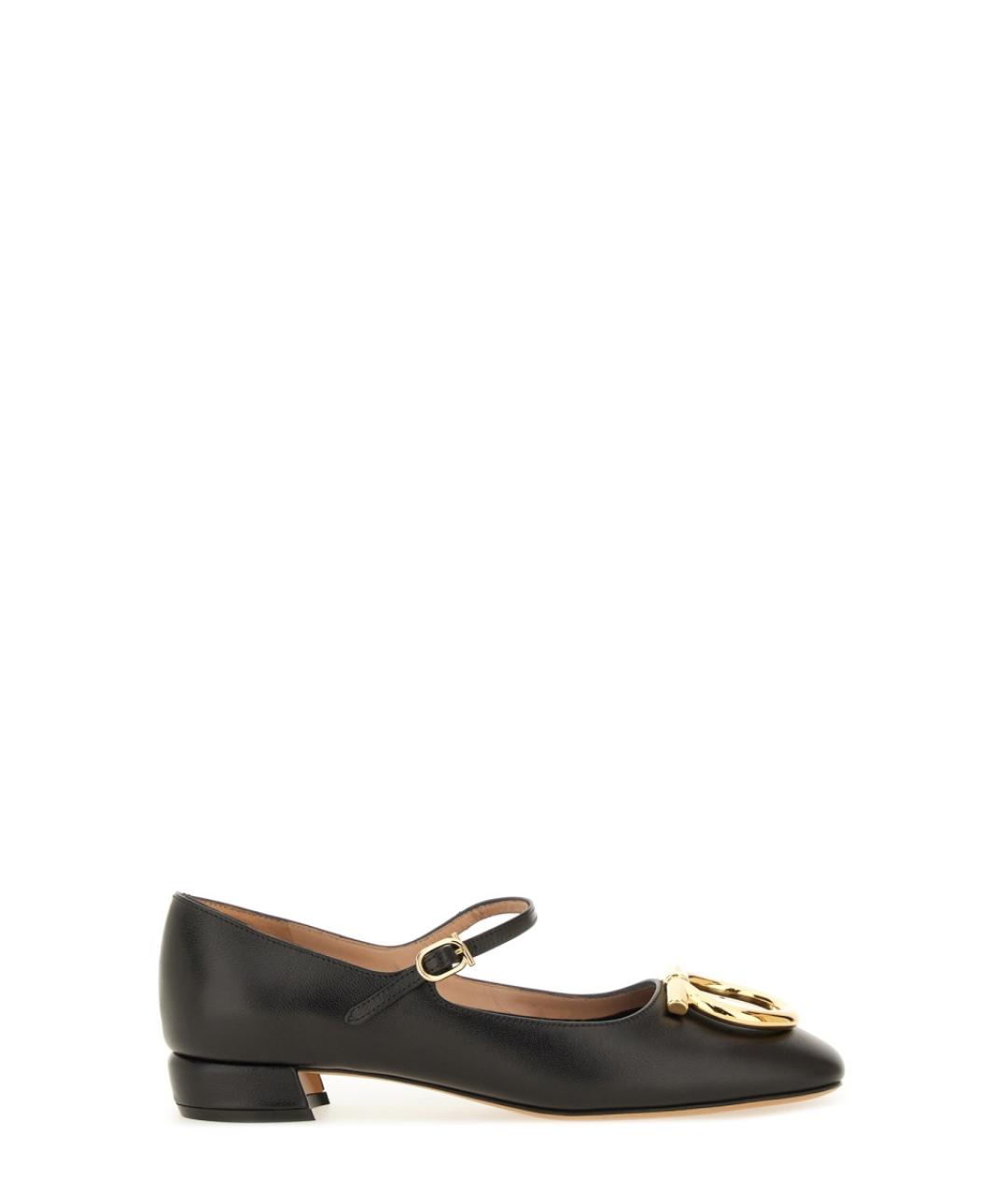 FERRAGAMO Черные кожаные туфли, фото 1