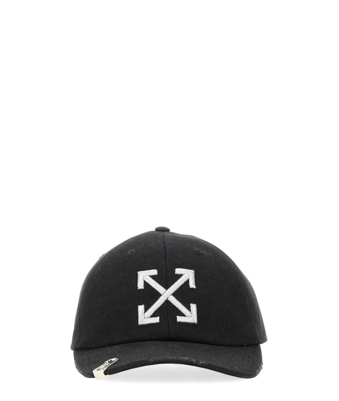 OFF-WHITE Черная хлопковая шапка, фото 1