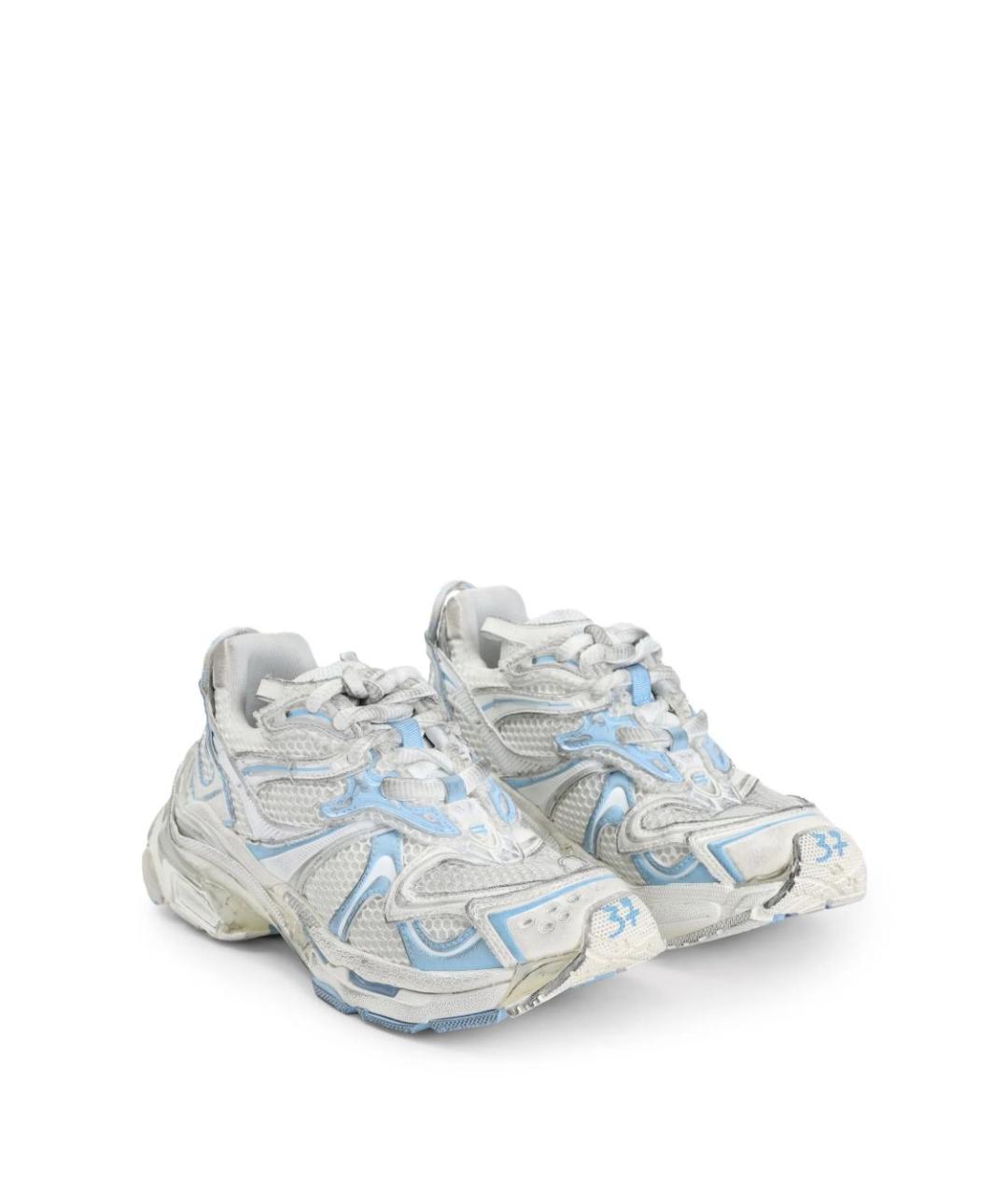 BALENCIAGA Голубые синтетические кроссовки, фото 4
