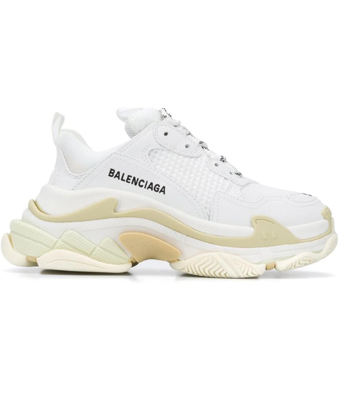 BALENCIAGA Белые синтетические кроссовки, фото 1