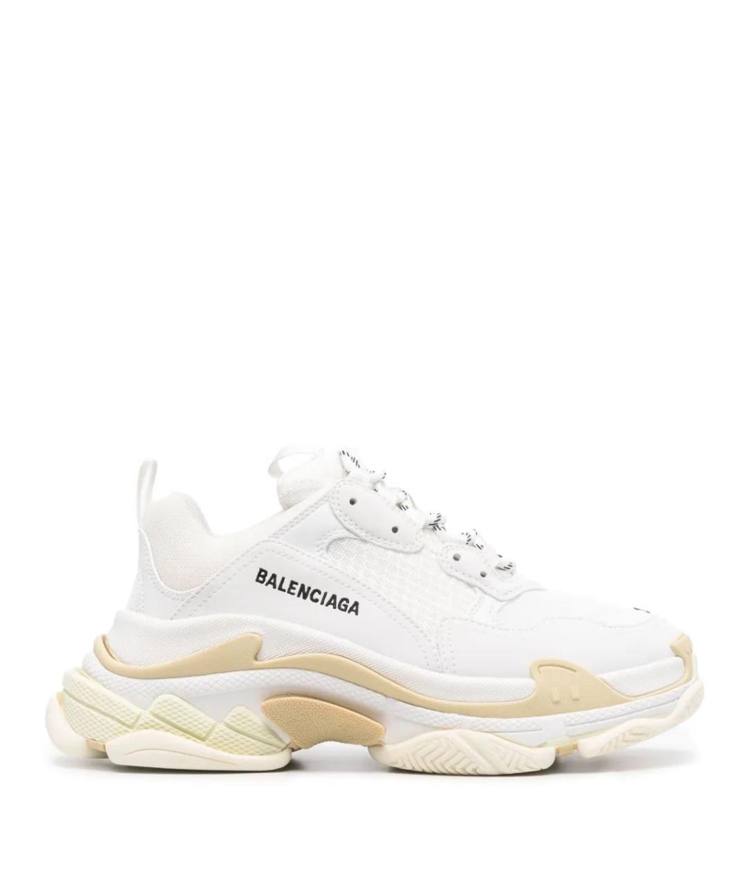 BALENCIAGA Белые синтетические кроссовки, фото 4