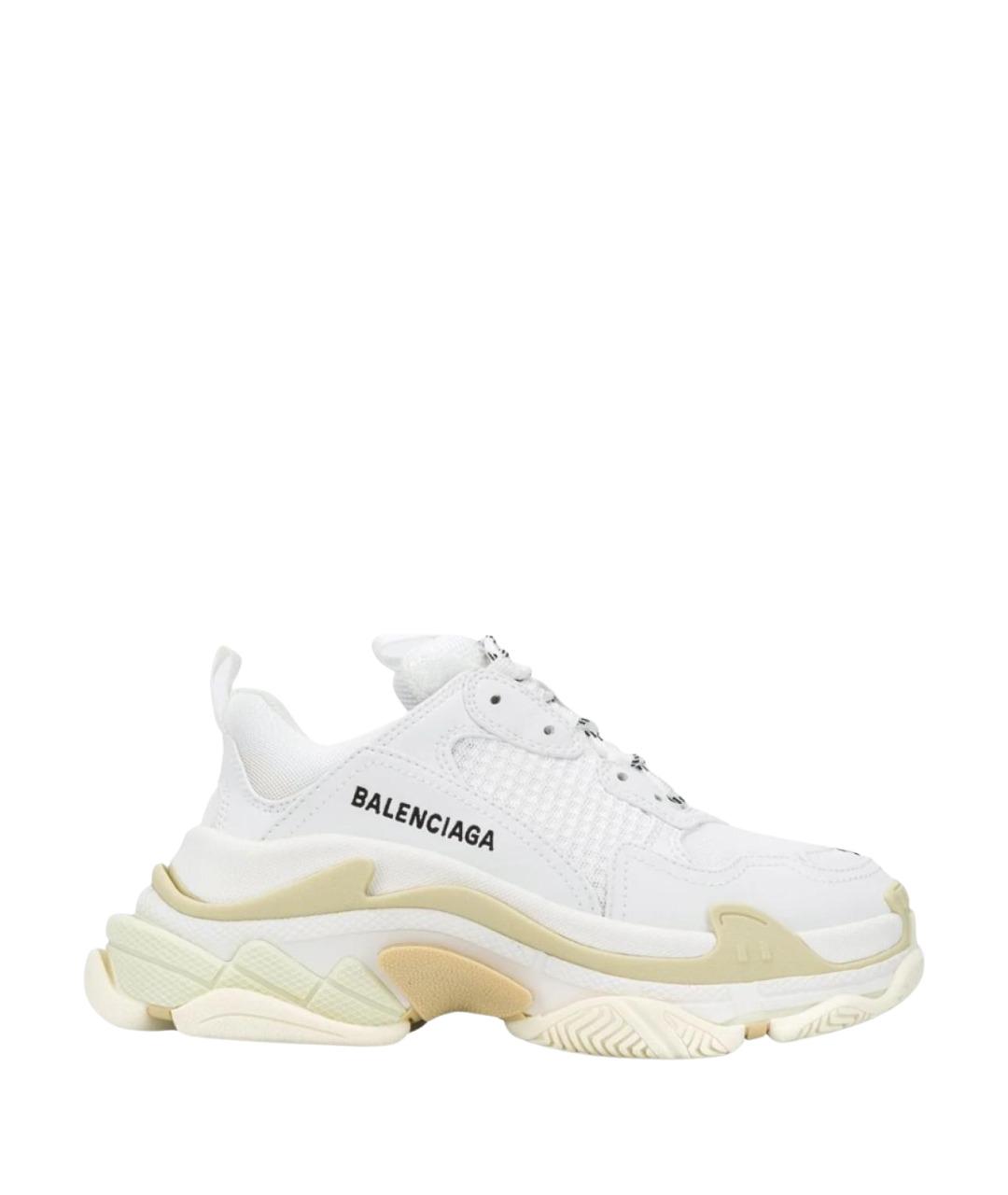 BALENCIAGA Белые синтетические кроссовки, фото 1