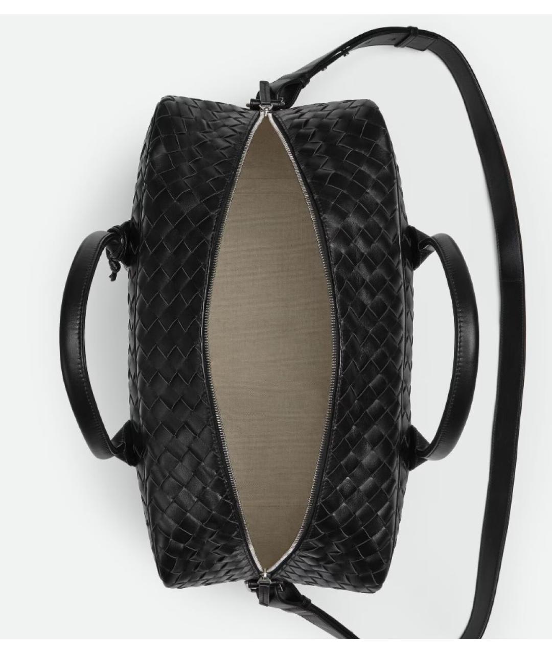 BOTTEGA VENETA Черный кожаный портфель, фото 3