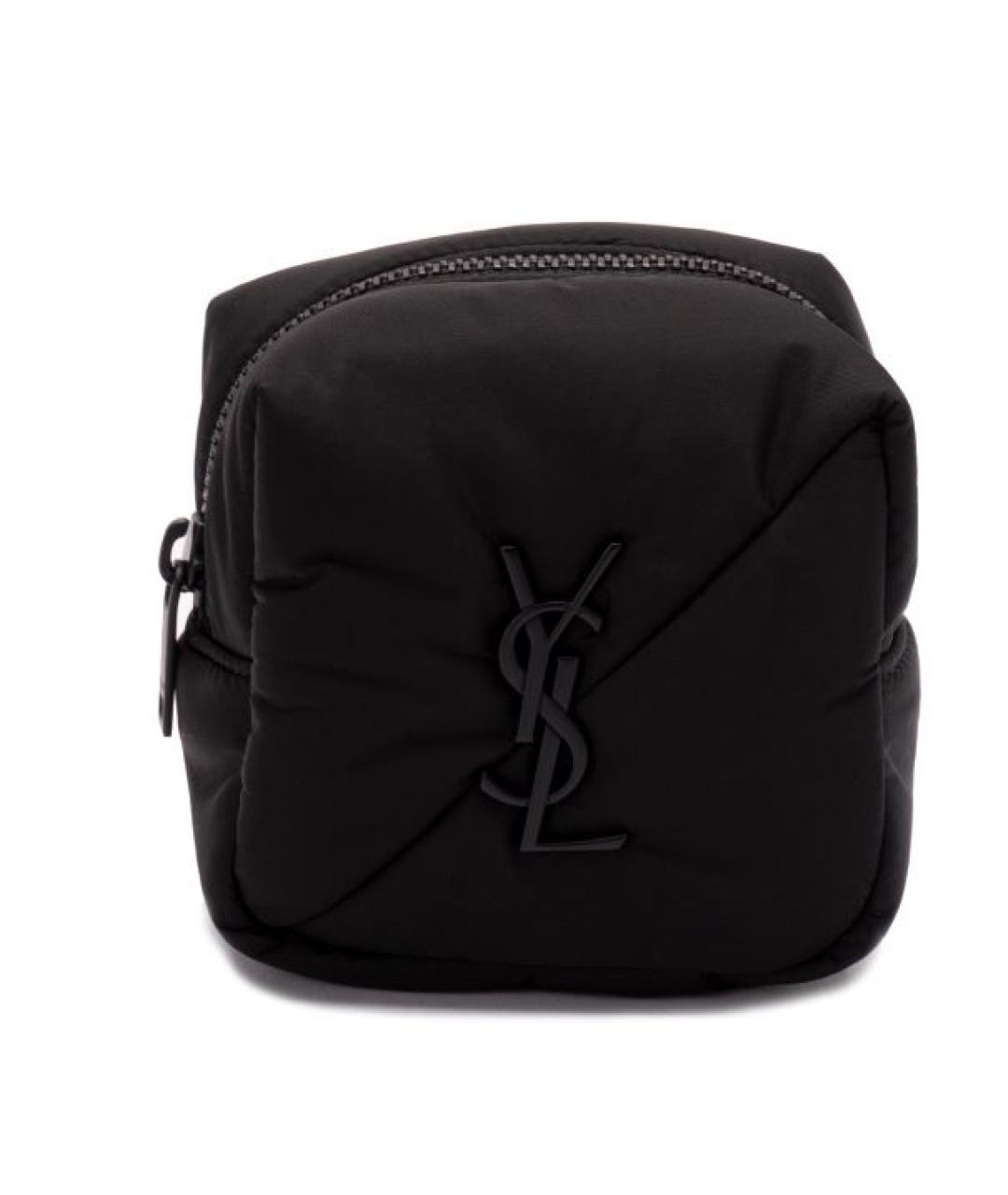 SAINT LAURENT Черная синтетическая сумка на плечо, фото 1