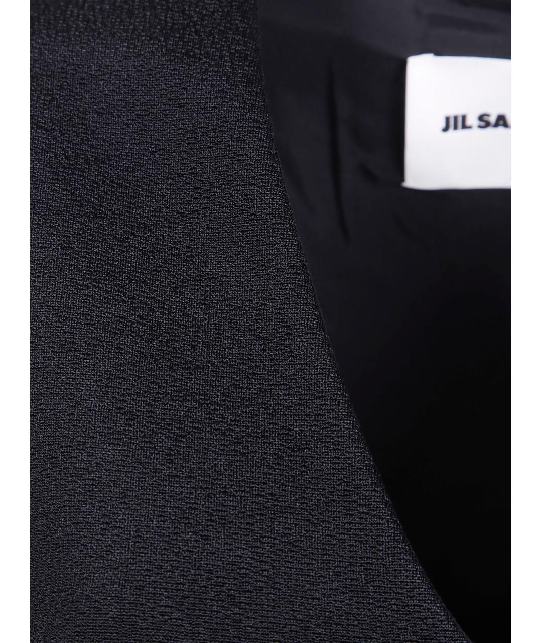 JIL SANDER Черная полиамидовая майка, фото 3