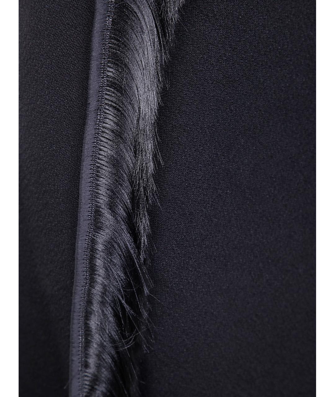 JIL SANDER Черная полиамидовая юбка миди, фото 3