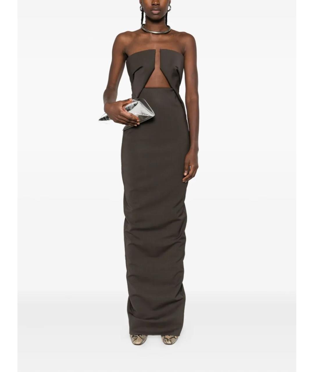 RICK OWENS Серое повседневное платье, фото 2