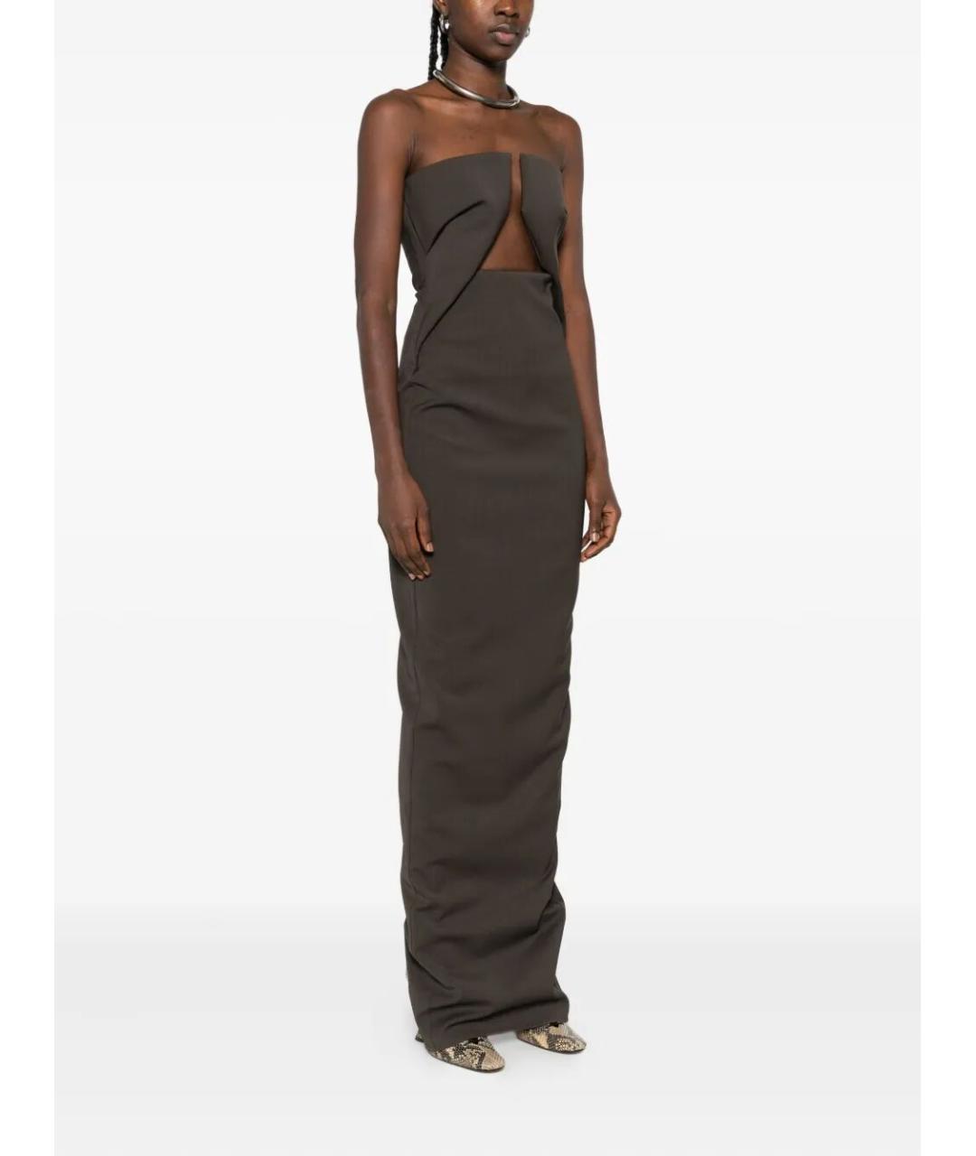RICK OWENS Серое повседневное платье, фото 4