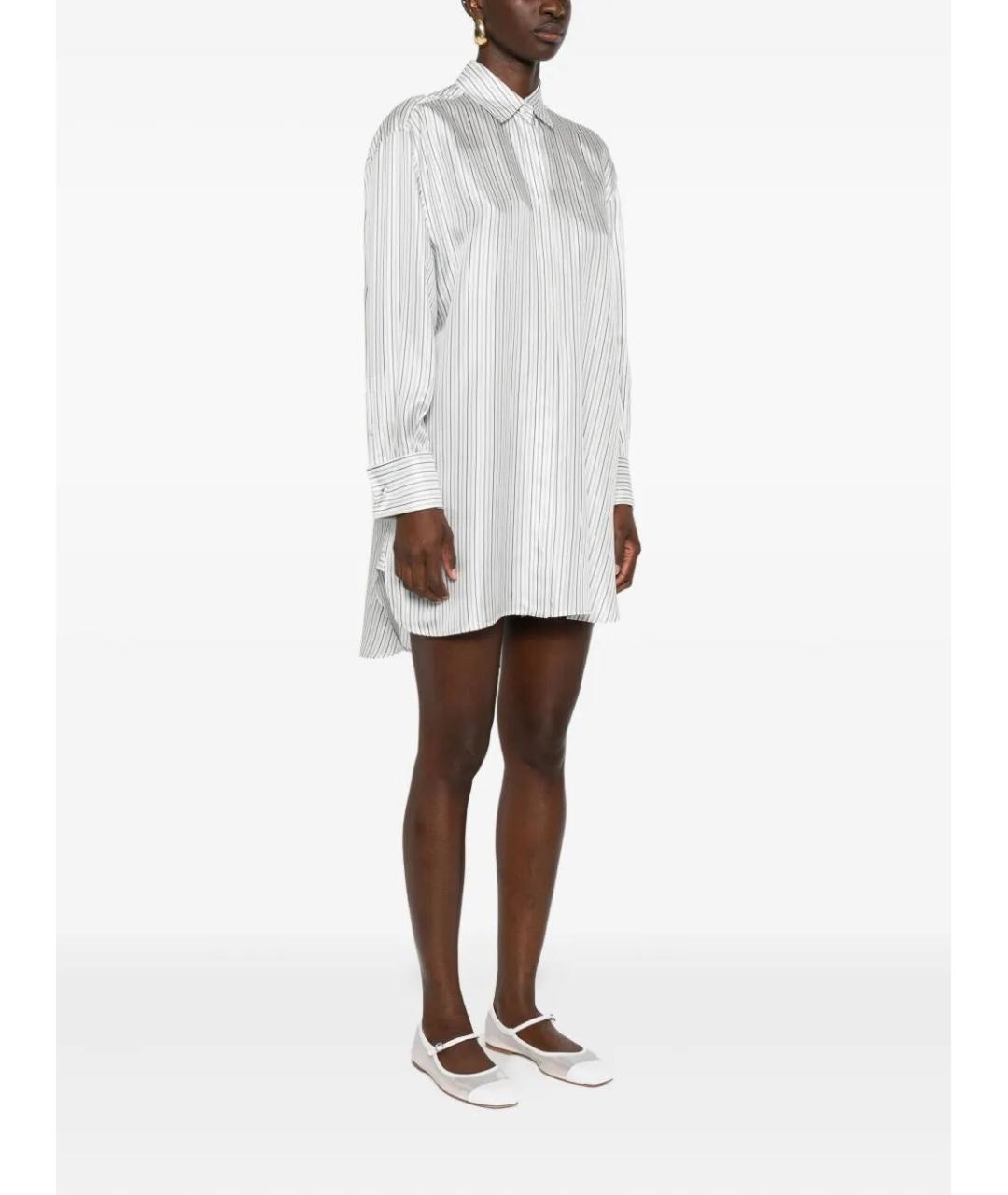 MAX MARA Белая шелковая рубашка, фото 5