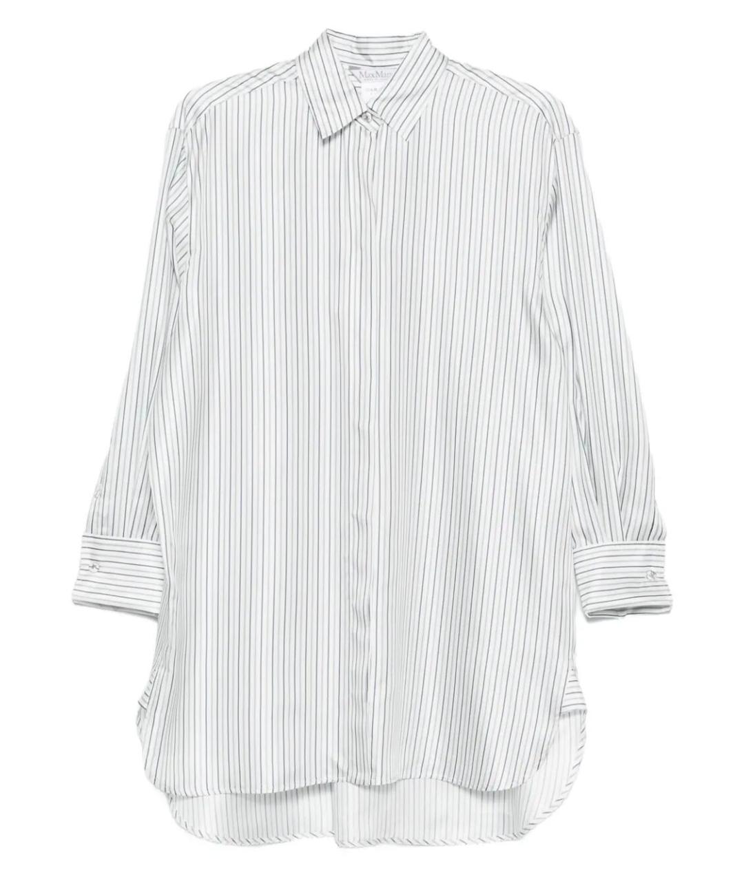 MAX MARA Белая шелковая рубашка, фото 1