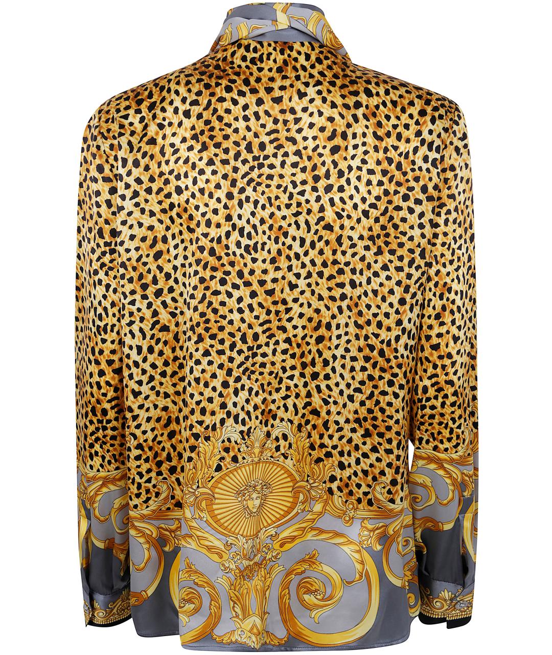 VERSACE Мульти шелковая блузы, фото 2