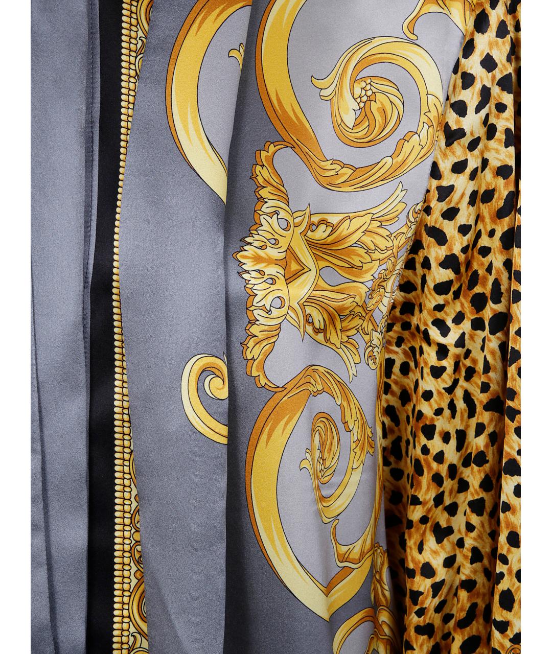VERSACE Мульти шелковая блузы, фото 3