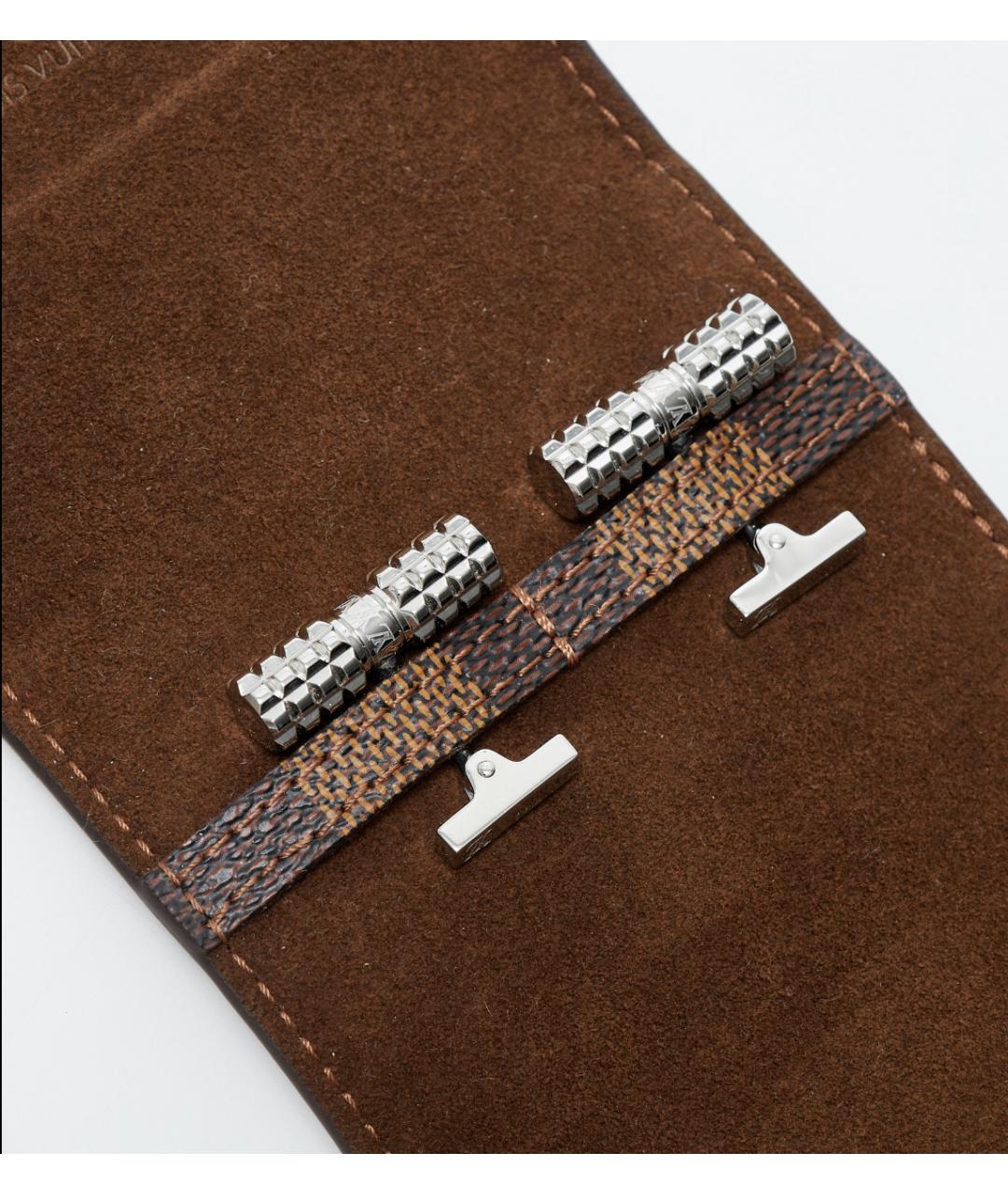 LOUIS VUITTON Серебряные металлические запонки, фото 3