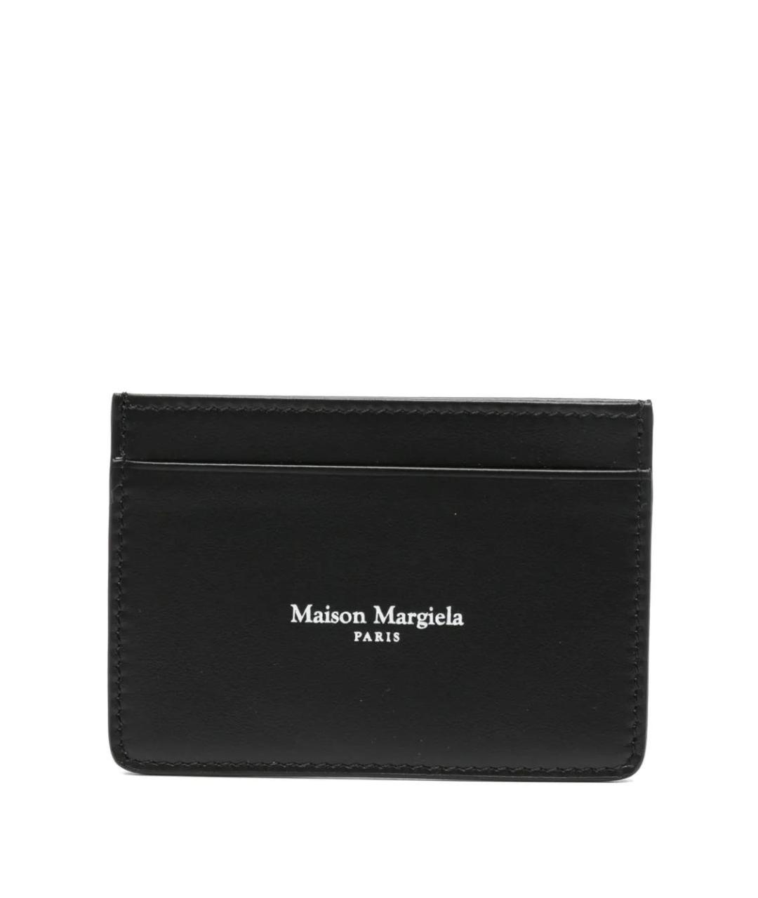MAISON MARGIELA Черный кожаный кардхолдер, фото 1