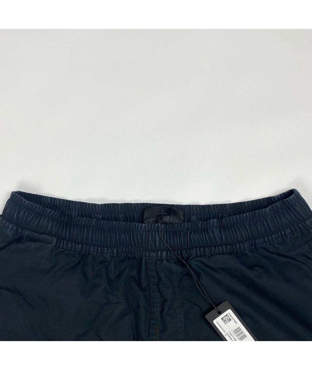 STONE ISLAND Черные шорты, фото 3