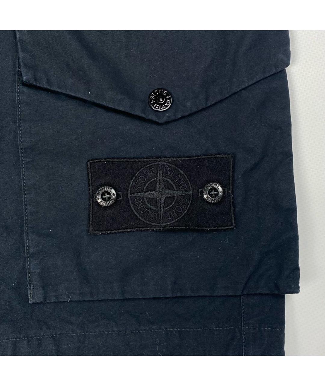 STONE ISLAND Черные шорты, фото 4