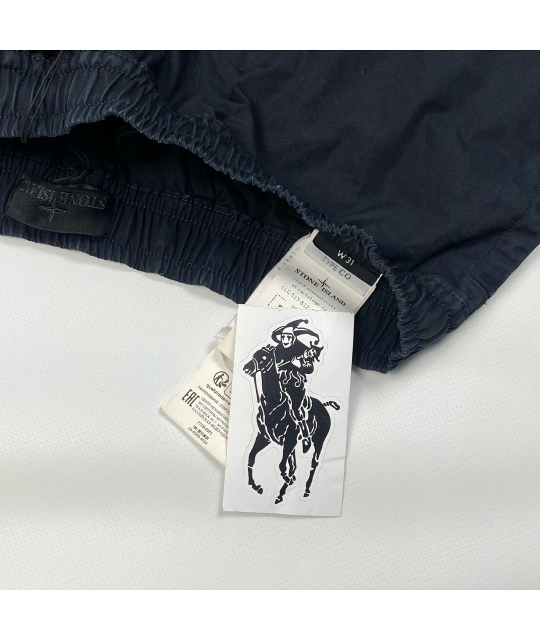 STONE ISLAND Черные шорты, фото 5