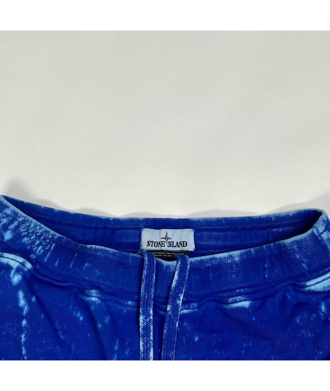 STONE ISLAND Синие хлопковые шорты, фото 3