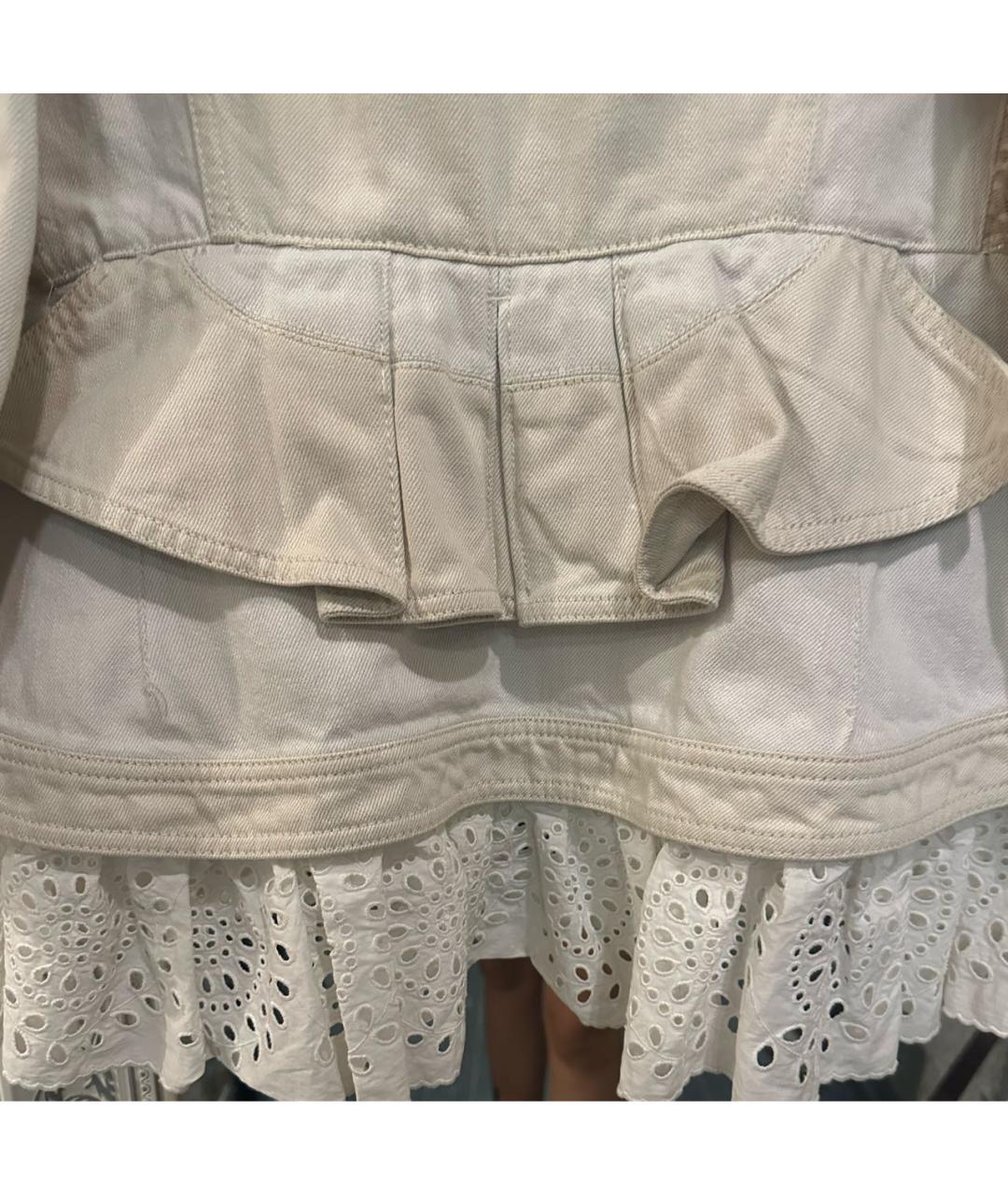 ALEXANDER MCQUEEN Бежевая деним куртка, фото 4