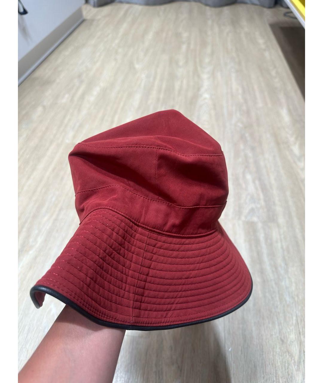 HERMES Бордовая панама, фото 4