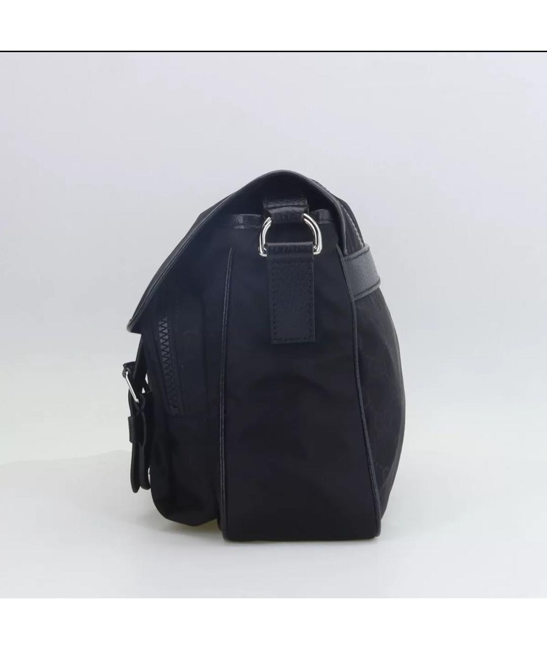 GUCCI Черная кожаная сумка на плечо, фото 2