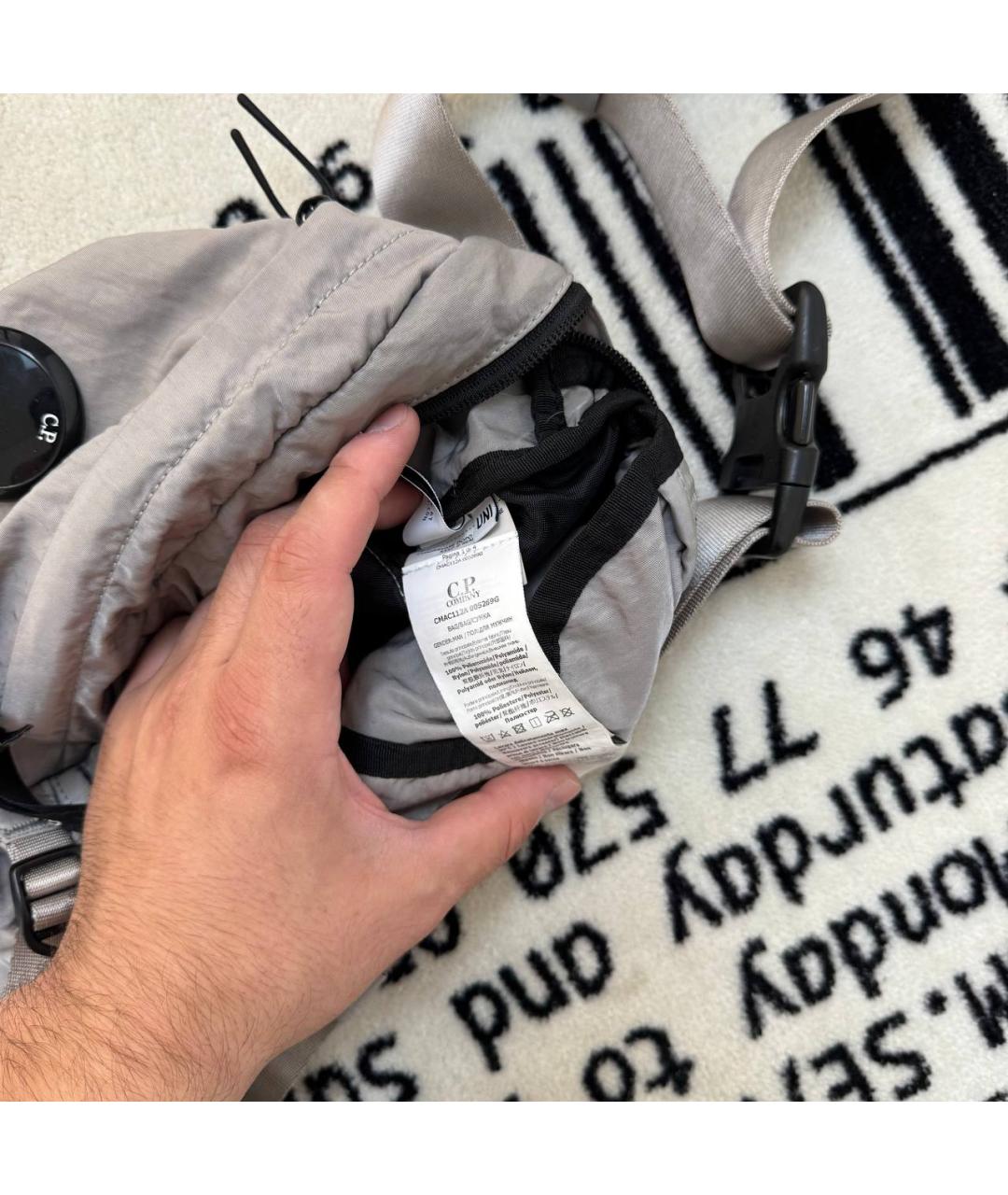 CP COMPANY Серая поясная сумка, фото 3