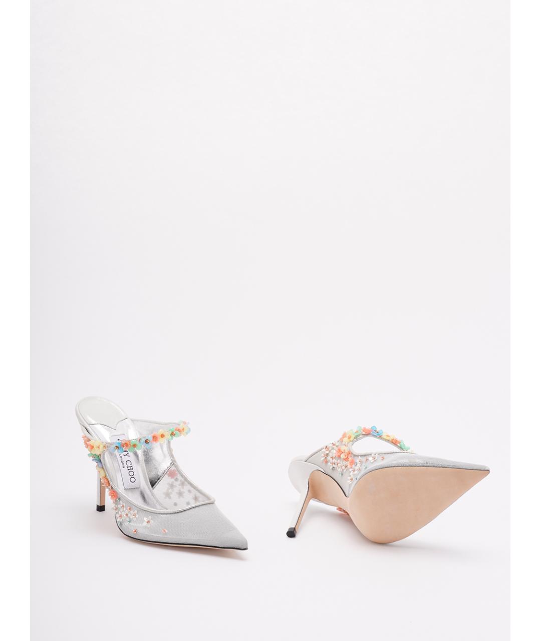 JIMMY CHOO Серебряные туфли, фото 4