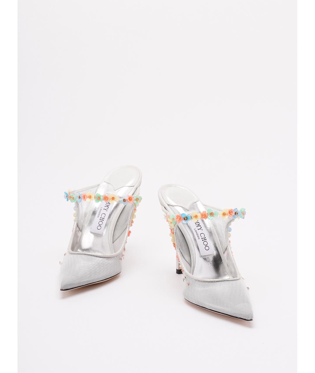 JIMMY CHOO Серебряные туфли, фото 2