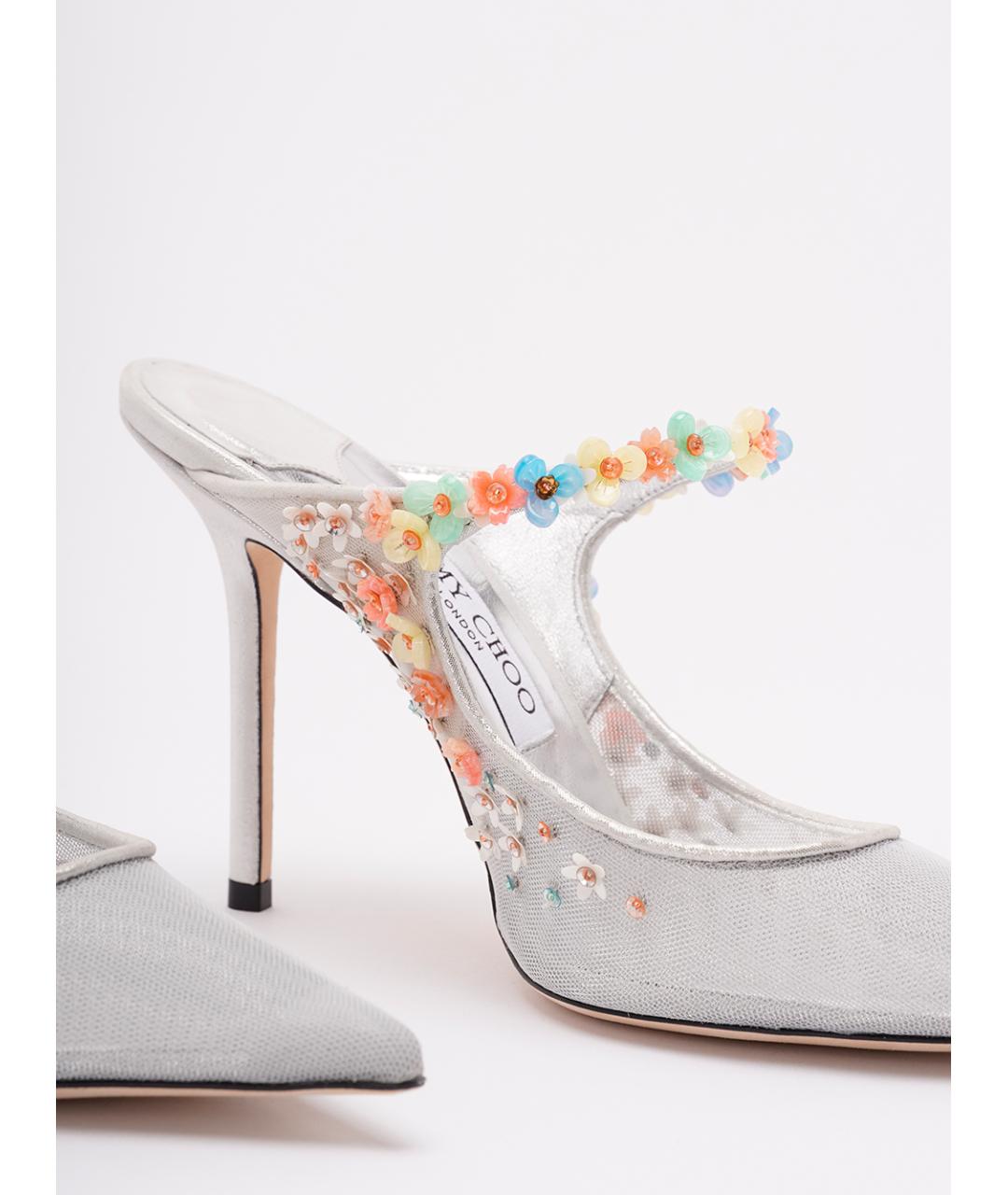JIMMY CHOO Серебряные туфли, фото 5
